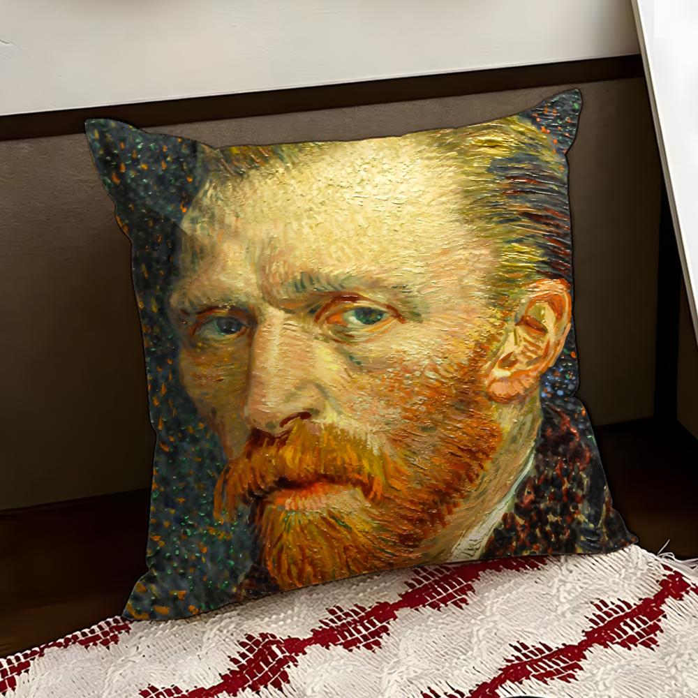 Vincent van GGogh Cushion Cover Reversible Soft Durable Pillow Cover Home  Car MultiScene Use for Daily Comfort