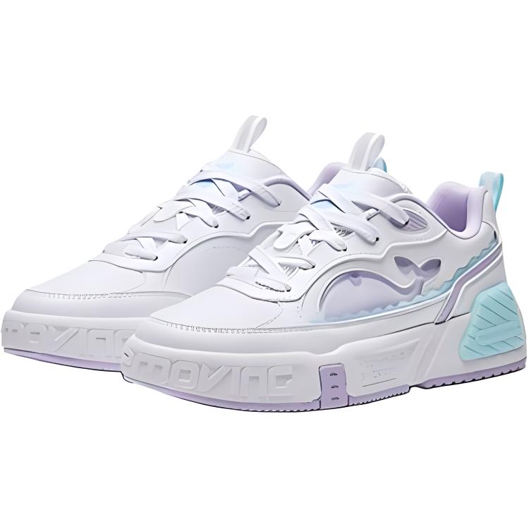 Anta Kids Synthetic Leather Comfortable Versatile Non-Slip Shock Absorbing Wear-Resistant Breathable Low-Top Kids Skate Shoes 322448004-2