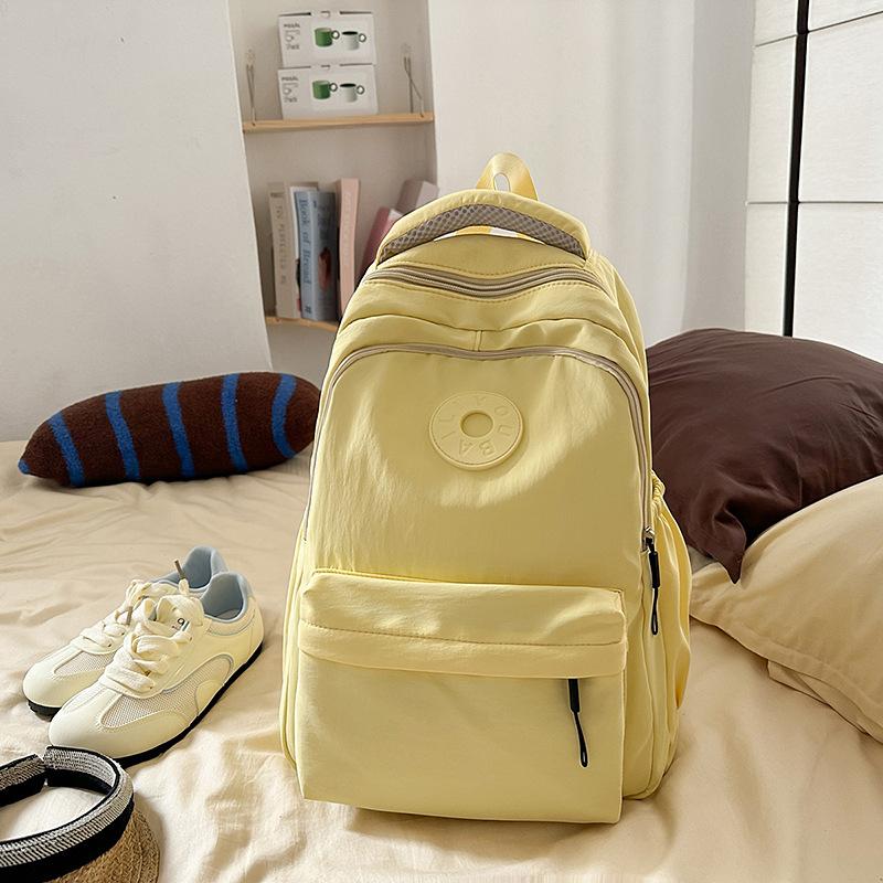 School bag new Harajuku fresh and sweet candy-colored backpack junior high school students lightweight large-capacity backpack