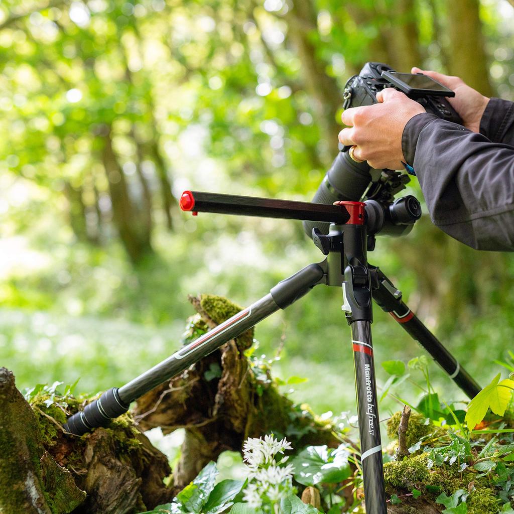 Manfrotto befree GT XPRO Carbon Fiber with 10kg Load Maximum Minimum Professional Macro Compatible with Head T-Tripod Kit, Black, MKBFRC4GTXP-BH Case,