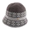Autumn Winter Hats Women's Knitted Hat Mixed Color Fashion Thick Warm Hat All-match Bucket Hat