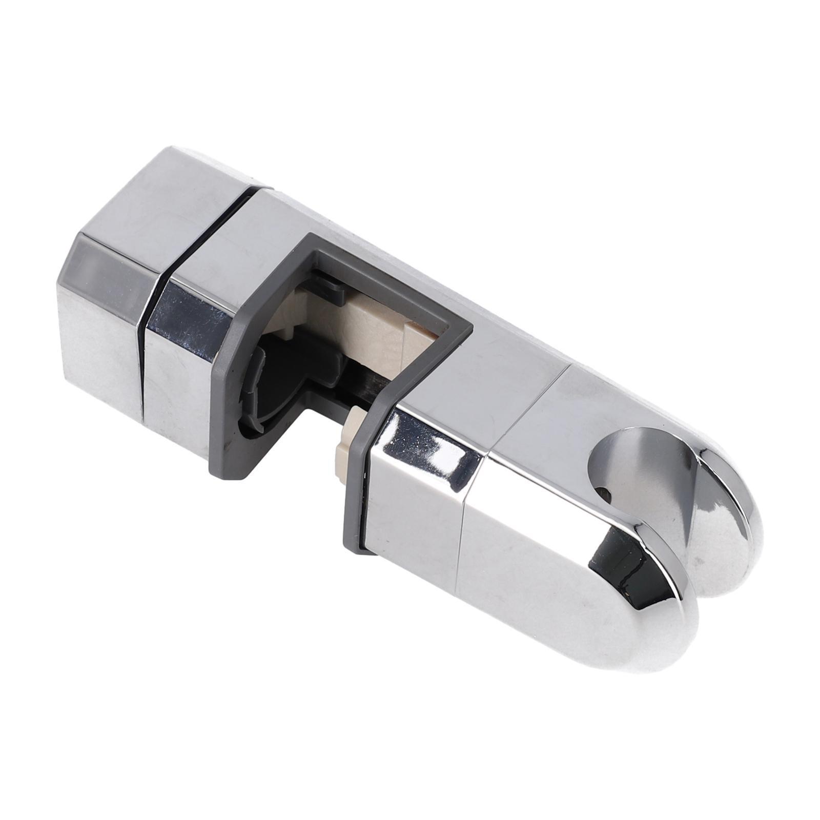 

Chrome Shower Head Slider Bar Holder Adjustable Bracket for 15mm 30mm Rails серебряный