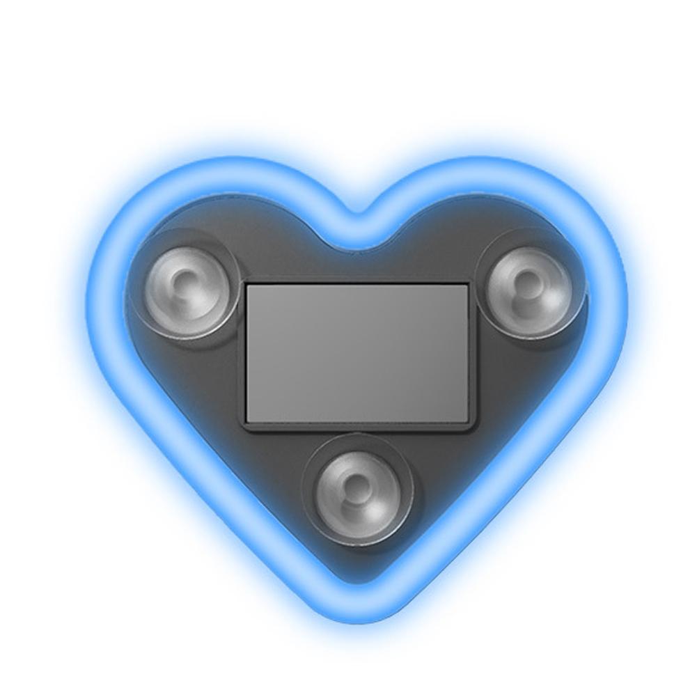 Solar Powered LED Heart Shape Car Interiors Atmosphere Decor Light Car Window Neon Light Decorative Lamps