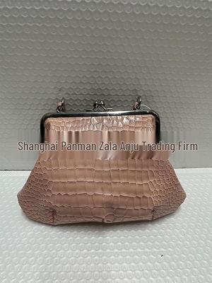 2025 Růžová taštička na knedlíky s vzorem krokodýlí kůže: Ležérní dámská kabelka přes rameno a crossbody