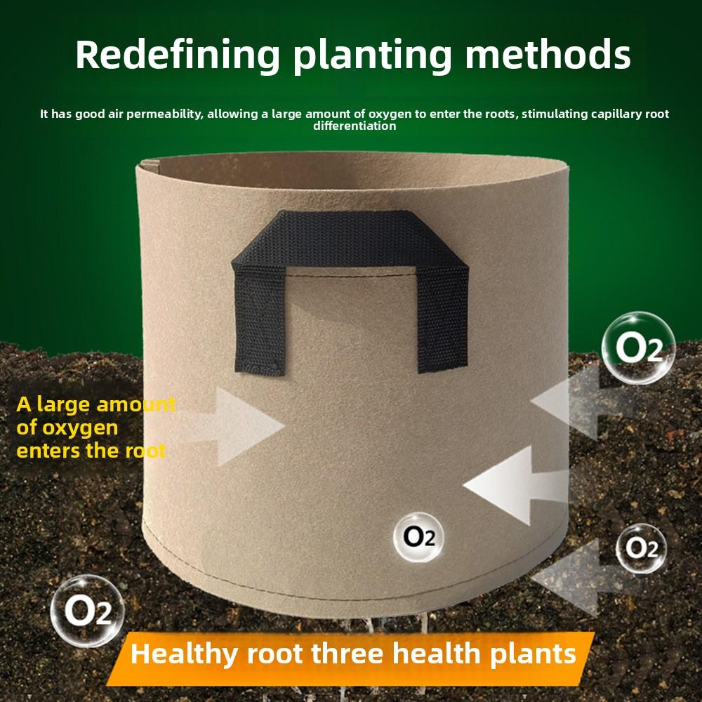 Amazon Growing Bags Thickened Felt Planting Bags Gallon Bags Non-woven Tree Planting Bags