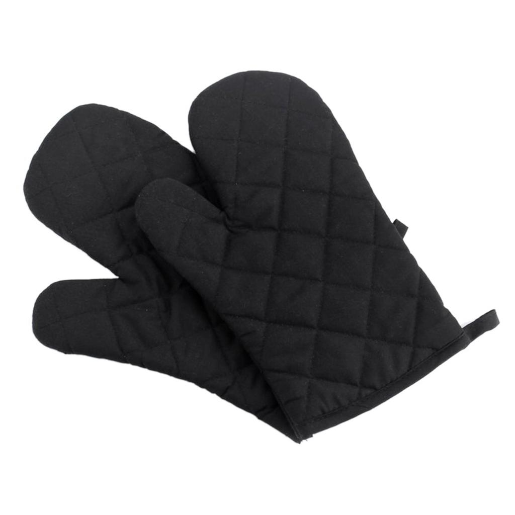 Set De Gants Et Manique De Four Résistants à La Chaleur (236°C) - Coton, Avec Lanière - Pour Cuisine, Barbecue, Micro-ondes