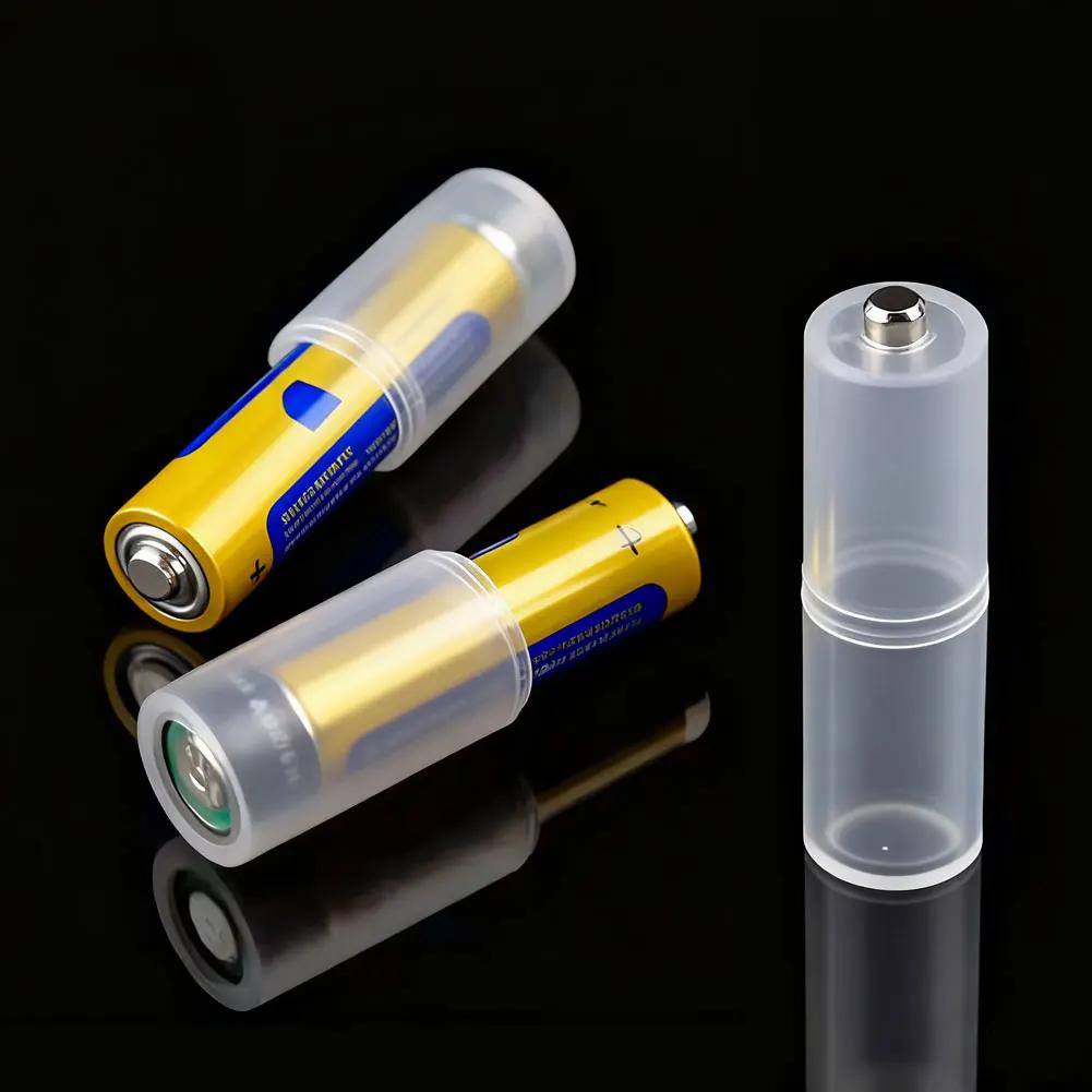 4PCS AAA to AA Battery Converter Universal Insulated Anti-Leakage Case Emergency Battery Adapter for Household Devices
