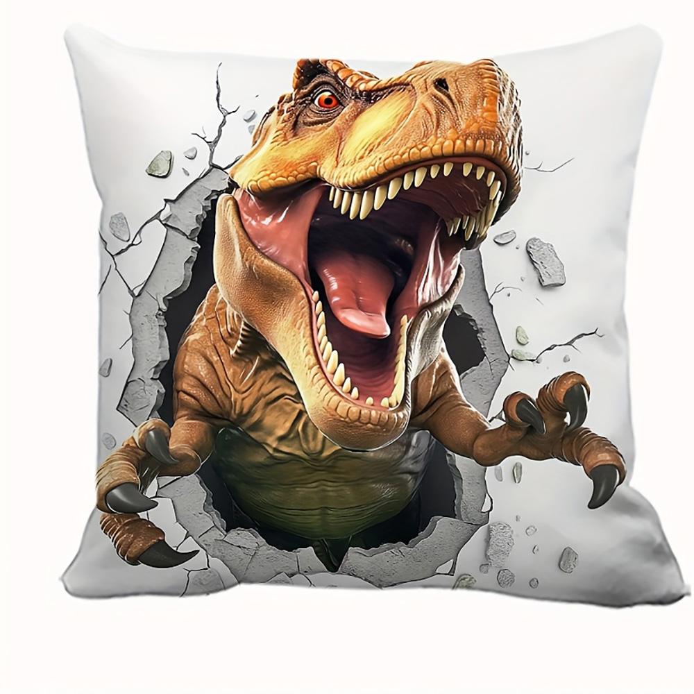 1/4pcs Dinosaur-Printed Pillowcases for Vivid Bedroom Decor Sofa cushion cover home bedroom room decoration