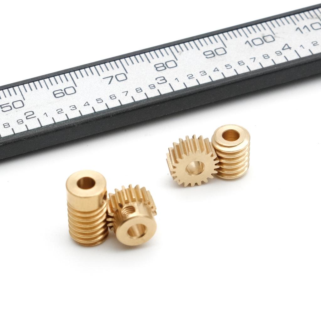 3mm Robot Chassis Worm Gear M0.4 1/20 Axis Center 6.98mm For Small instruments Transmission Educational Toy