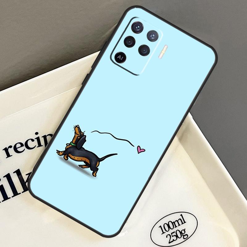 

Dachshund Dog For Oppo A18 A38 A58 A78 A98 A5 Pro A96 A76 A16 A94 A74 A54 A15 A40 A60 A80 A17 A57 A77 Case OPPO A78 5G