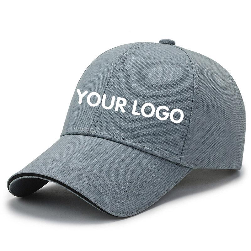 Custom Logo Cotton Men Women Letter Embroidery Hat Outdoor Sports Travel Sunscreen Sunshade Sports Baseball Cap