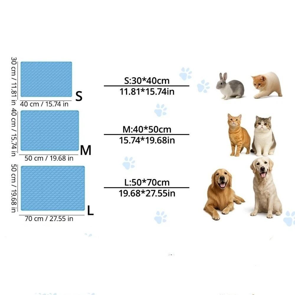 Kennel Liner Nonslip Dog Cooling Pad Breathable Soft Pet Cool Mattress Ice Silk Comfortable Pet Ice Pad Kennel
