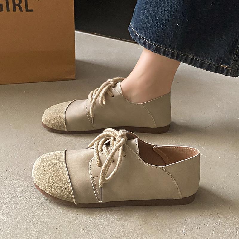 

Модные новые стильные роскошные балетки Элегантные женские балетки Круглый носок Удобные слипоны Женские лоферы Кожаные туфли-лодочки Модные балетки 40 бежевый