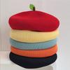 Dopamine Fruit Series Apple Shape Spring Summer Beret Hat For Women Summer Thin Cute Fun Face Slimming Painter Cap