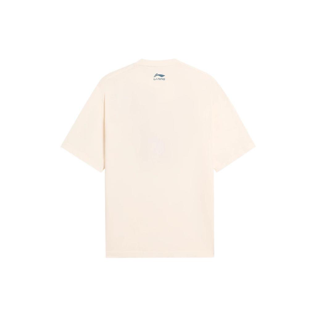 Li Ning x Disney T Shirt Men's Ecru AHSS255-1