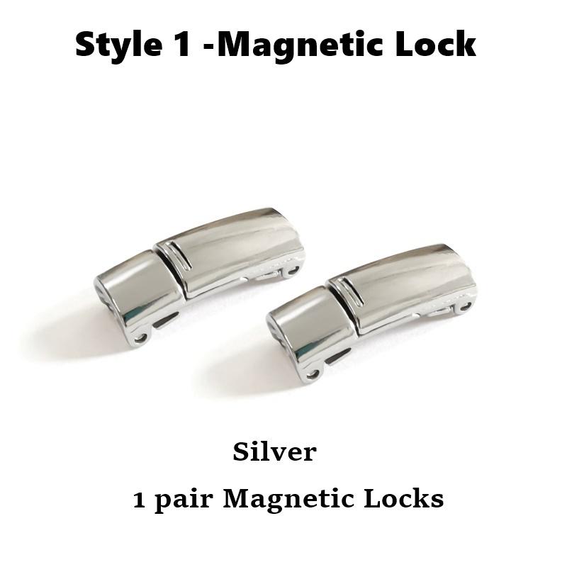Fashion Metal Shoelace Magnetic Buckle Shoes Accessories Sneaker Kits Metal Laces Buckle 4 Style Shoe Decorations