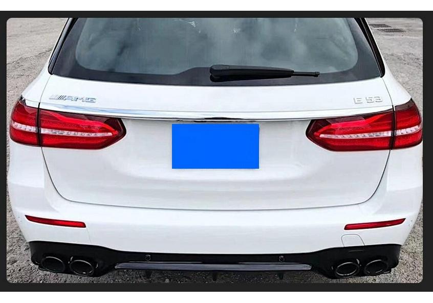 Mercedes-Benz E-Class W213 E53 Style Rear Lip Diffuser Exhaust Tailpipe