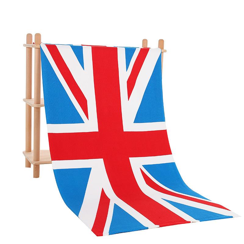 Microfiber Beach Towel With Active Print Fast Drying For Adults