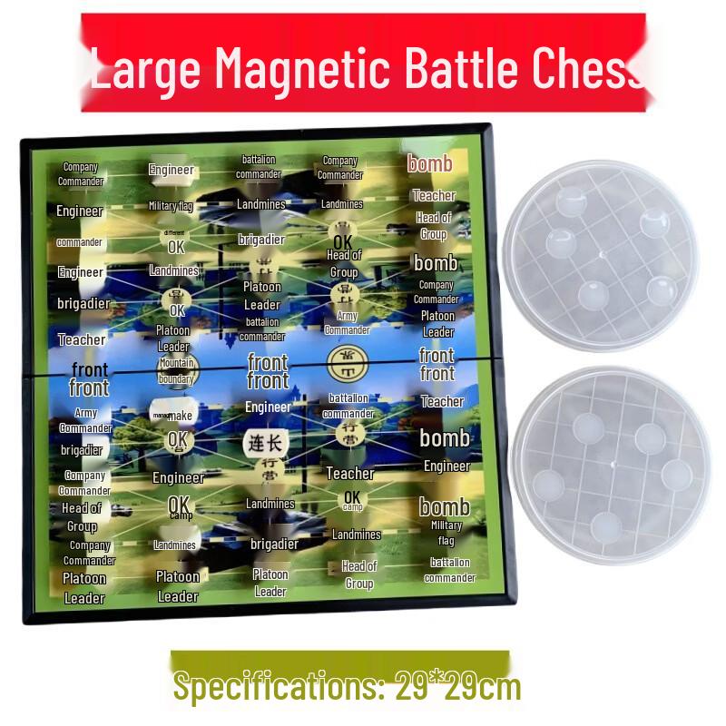 Magnetic Foldable Military Chess Set