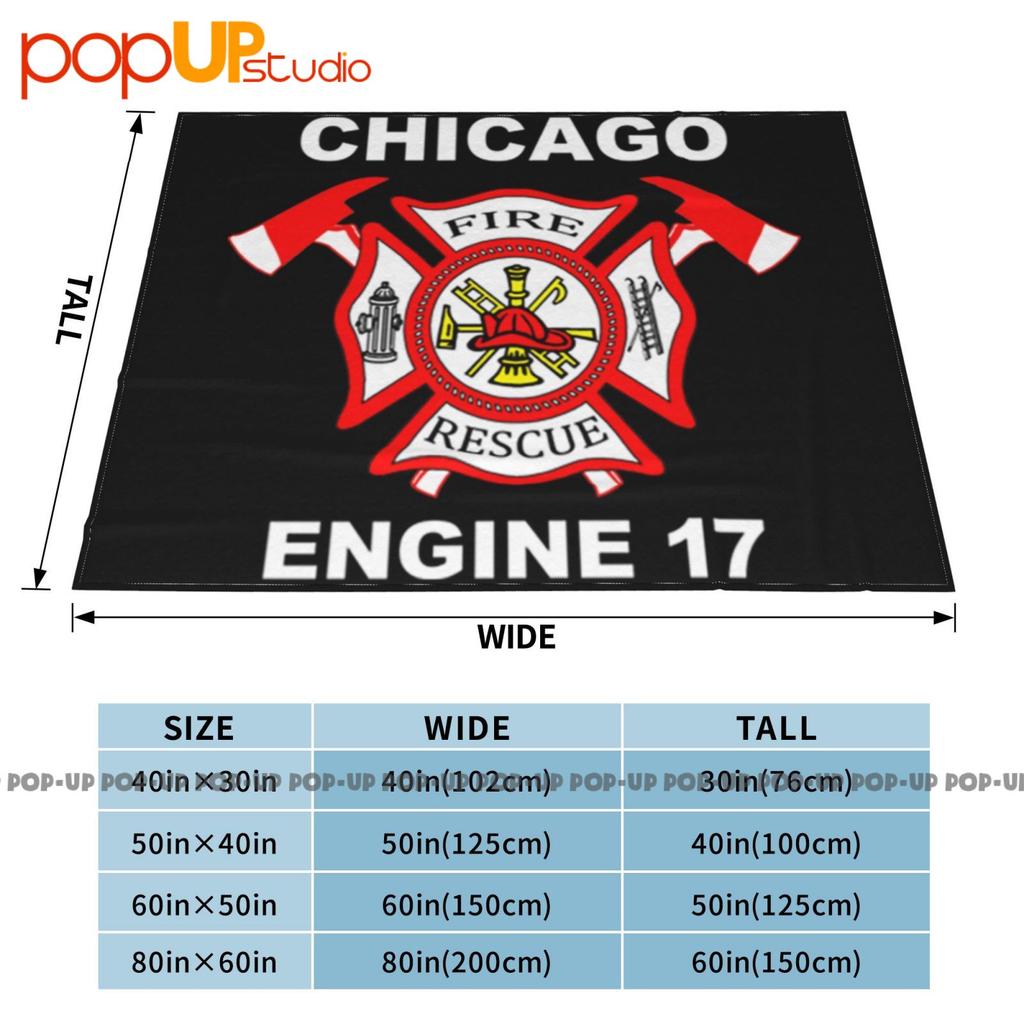 Chicago Firefighter Fire Department Ultra-Soft Blanket Quilt Winter Sofa Cover Bed Covers