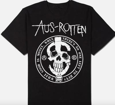 Aus-Rotten Heavy Cotton Black All Size Unisex Classic Shirt