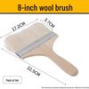 Soft Bristle Wool Brush - Non-Shedding Brush for Paint, Coating, Barbecue & Baking