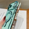 Wavy Frame Wrist Strap Phone Case for iPhone 17 Air 16 15 14 13 12 11 Pro Max Plus Silicone Soft Protective Cover Magnetic Stand