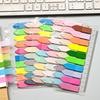 200 Sheets Color Stickers Notes Transparent Self-Adhesive Index Tabs Flags Sticky Note Stationery School Office Supplies