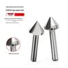 Three-Flute 90-Degree Chamfering & Deburring Countersink Drill Bit