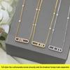 Spring/Summer Women's Large Diamond Sliding Necklace - Elegant Full Diamond Pendant Clavicle Chain Gift