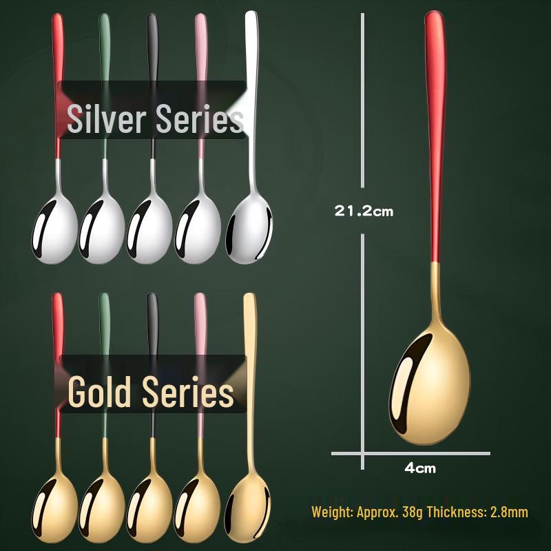 Daren Stainless Steel Long Handle Dining Spoons