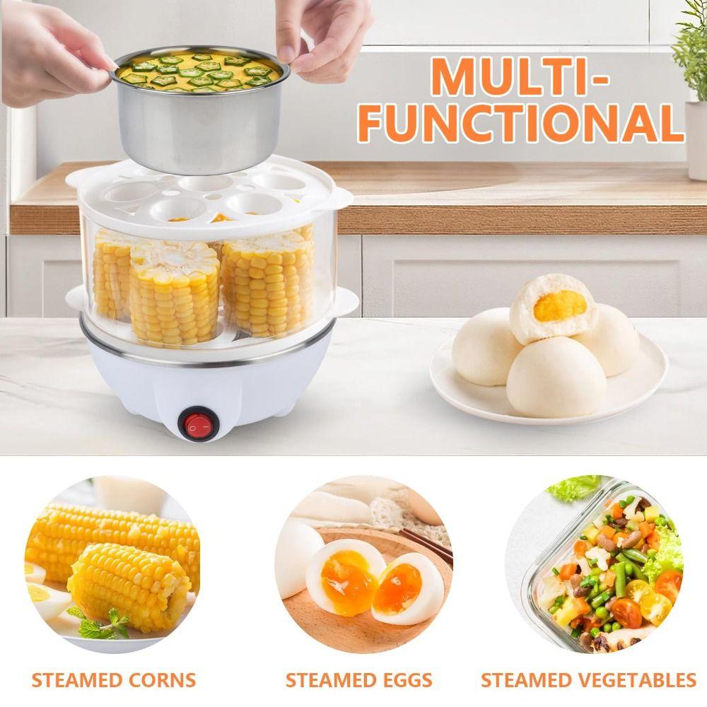 220V Egg Cooker Ready-To-Eat Mini Breakfast Machine New Electric Egg Boiler  Cooking
