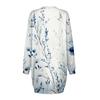 Women's Round Neck Vintage Floral Print Long Sleeve Wrap Dress Sweatshirt Dresses