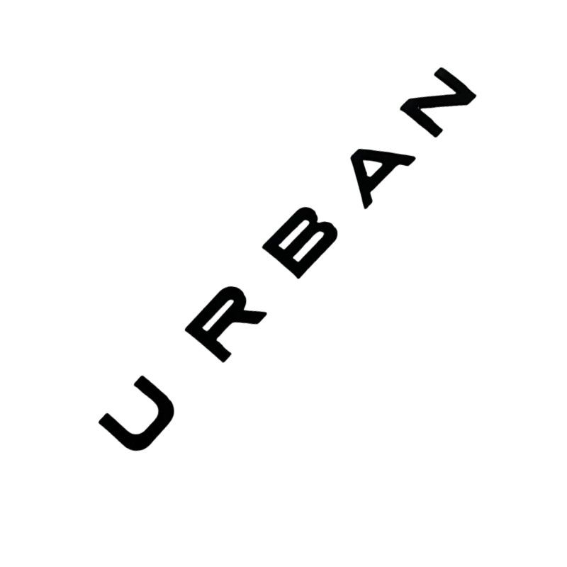 URBAN motora pārsega uzlīme ar burtu