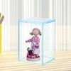 Acrylic Display Case Home Storage Clear with Lid Showcase Box for Office Desk Mini