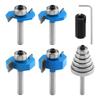 Pack of 7 Carbides Router Bit Set Featuring Ball Bearings Wood Chamfer Bit for Accuracy Woodworking Applications