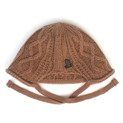 Καθολικό Χημικό Πλεκτό με Κορδόνι Καφέ Σκούφος Μπαλακλάβα