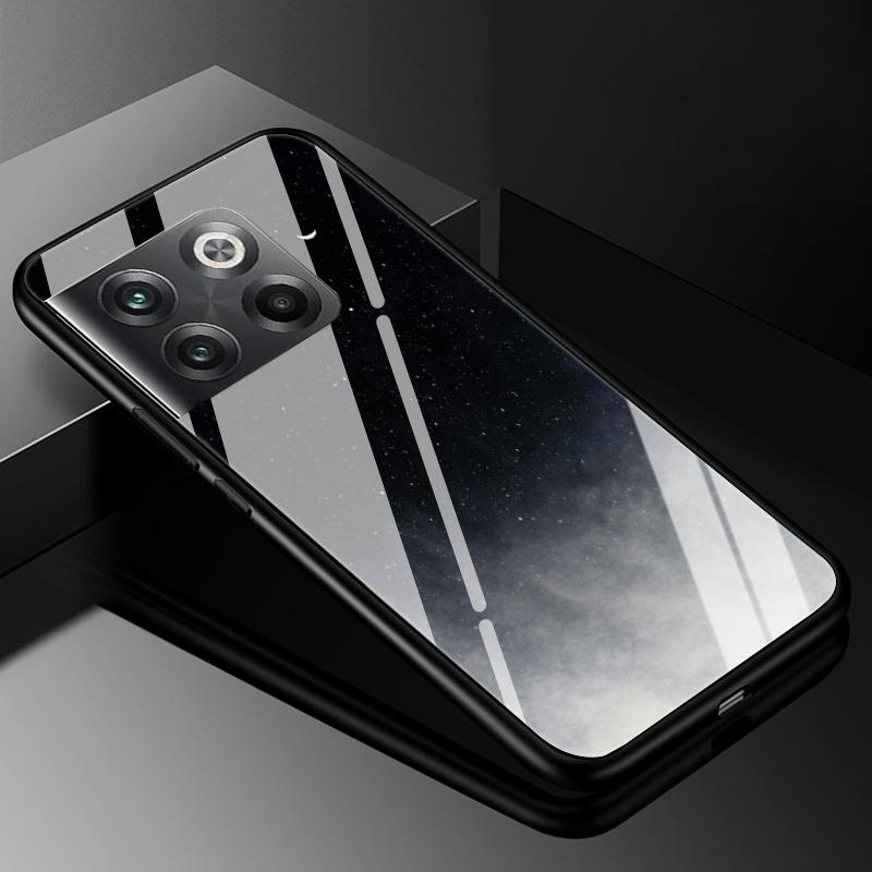 Gehärtetes Glas Handyhülle Für Oneplus 9rt 10T Ace 10 Pro Hülle Oneplus 11 12 12R 10R 9 Pro Luxus Harte Rückseite Stoßfänger Oneplus12