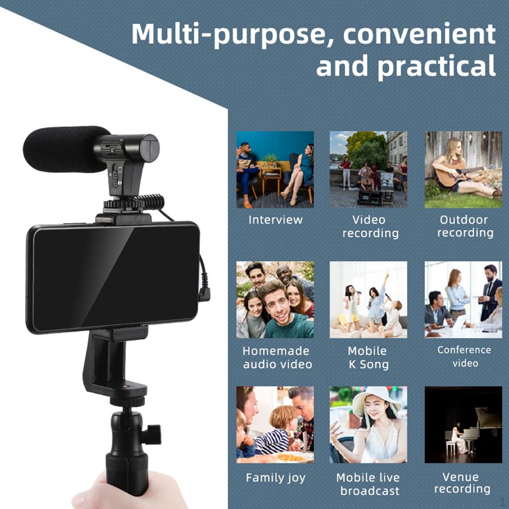 Camera Microphone Easy to Install Versatile Accessory Portable Durability Practical Premium Video