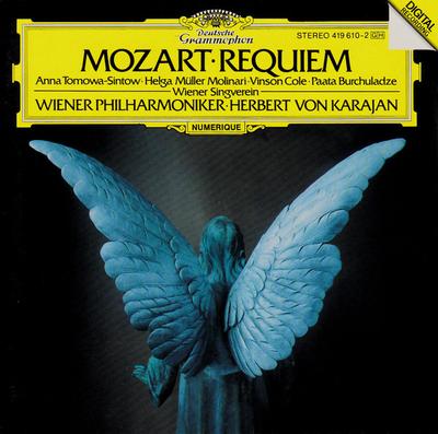 CD MOZART, BURCHULADZE, KARAJAN; VPO - Requiem, K.626 4196102 Deutsche Grammo 1987 Alemanha Clássico Usado