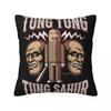 Chimpanzini Bananini  Pillow Cover Polyester Pillow Case Cushion Cover Funny Pattern Pillowcases For Office Car Home Decorative