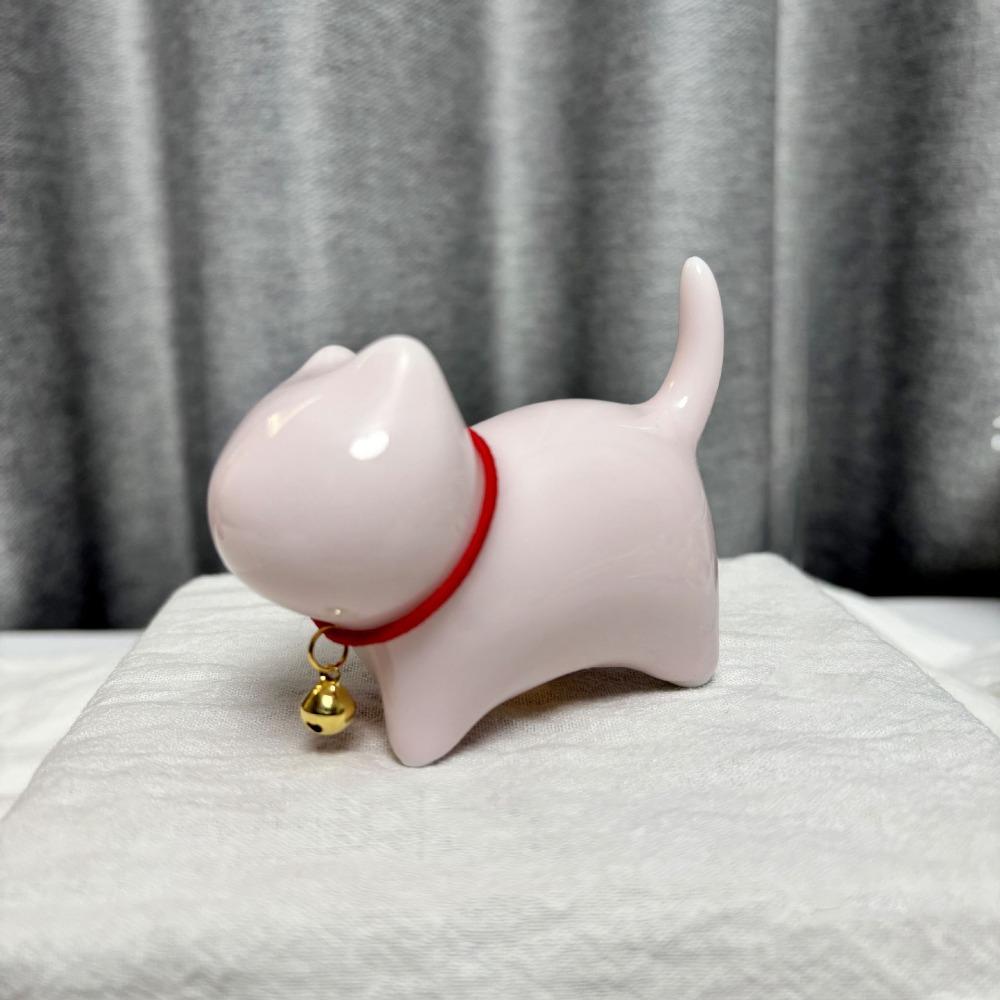 Luxury Style Lucky Cat Bell  Figurines Ceramics Animal Feng Shui Decor  Office Accessories