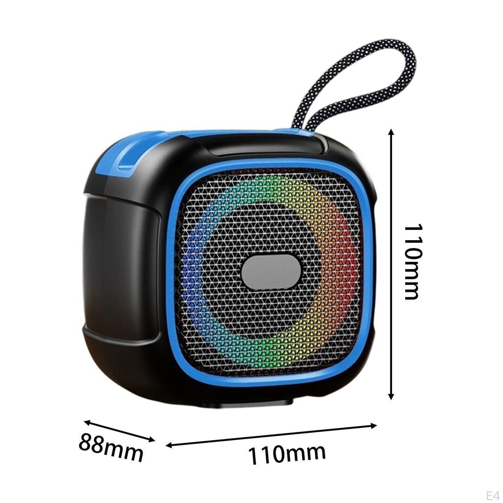 Portable BT Speaker TF USB Playback Powerful Subwoofer Practical with Phone Holder Rbg