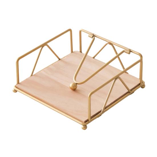 

Napkin Holder for Table Flat Napkin Dispenser with Weighted Arm Square Cocktail Paper Holder for Kitchen Dining Room Restaurant Decor A