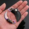Mini Knife Keychain Pocket Knife Outdoor Camping Tactical Survival Portable Knife Peeler Fixed Blade Multi EDC Tool