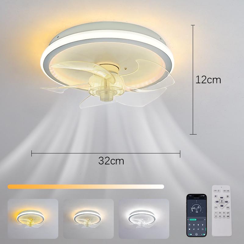 

Светодиодный потолочный вентилятор с подсветкой, пультом ДУ, RGB-бесступенчатым диммированием, внутренним освещением, потолочной лампой, для спальни, гостиной, домашнего декора, потолочный вентилятор с лампой Stepless Dimming