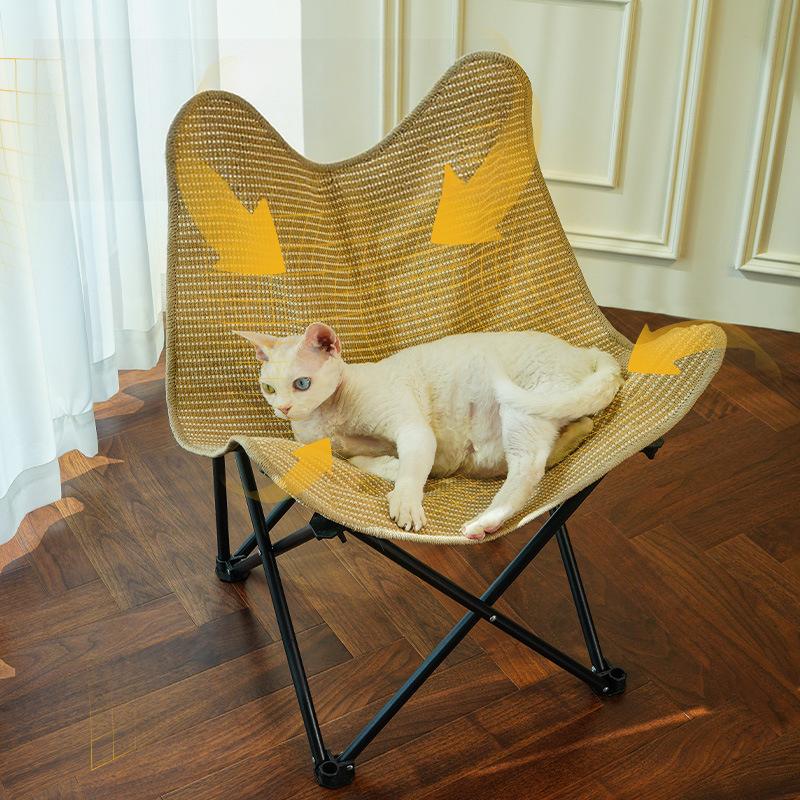 Sisal Cat Scratching Board Lounger Cat Bed Pet Bed Sofa Multifuction Cats Sleeping Bed Detachable Wear-Resistant Cats Toys