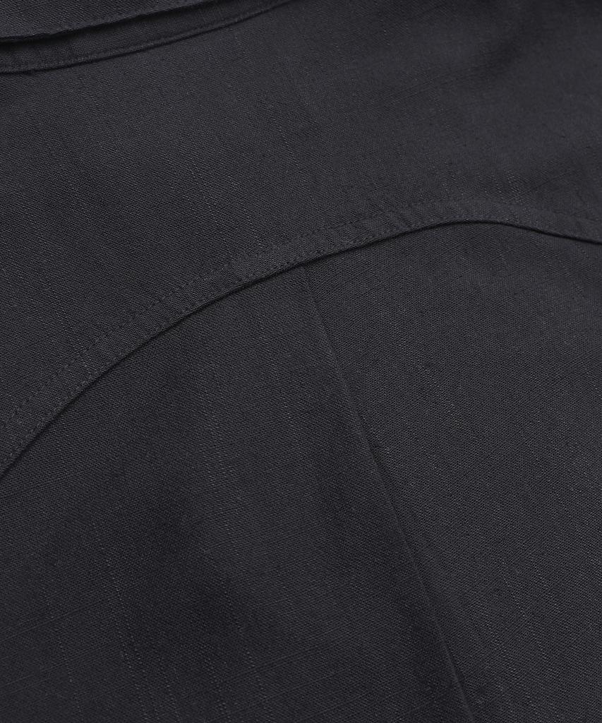 RuNaKi'Hu' Wxts013 Harappa Asymmetrical Short Sleeve Shirt (Black)