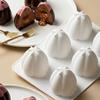 Silicone 6-Cavity Baking Molds Cake Mold  for Petal Mousse Cake Nut Chocolate Pudding Dessert