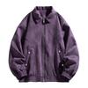 American Retro Purple Lapel Leather Jacket Men's Maillard High-end Suede Couple's Jacket